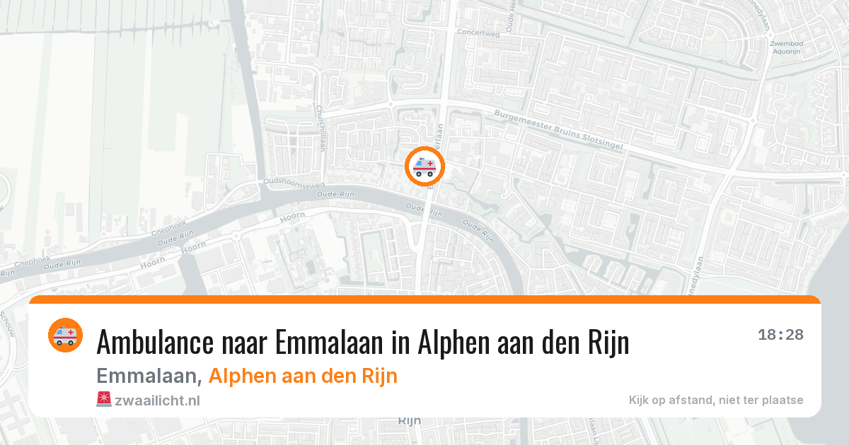 Ambulance naar Emmalaan in Alphen aan den Rijn — 4 aug 2026
