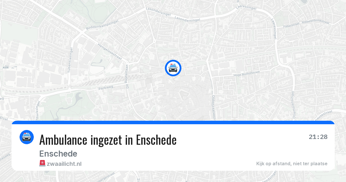 Ambulance ingezet in Enschede — 2 jul 2026