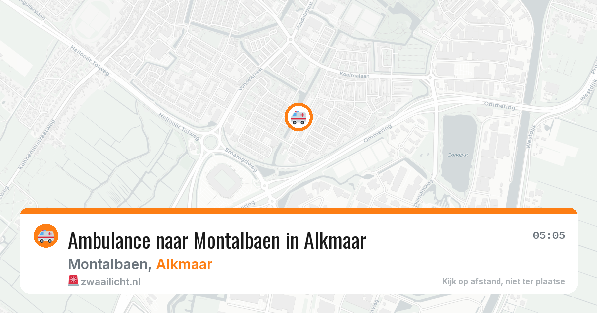 Ambulance naar Montalbaen in Alkmaar — 13 apr 2026