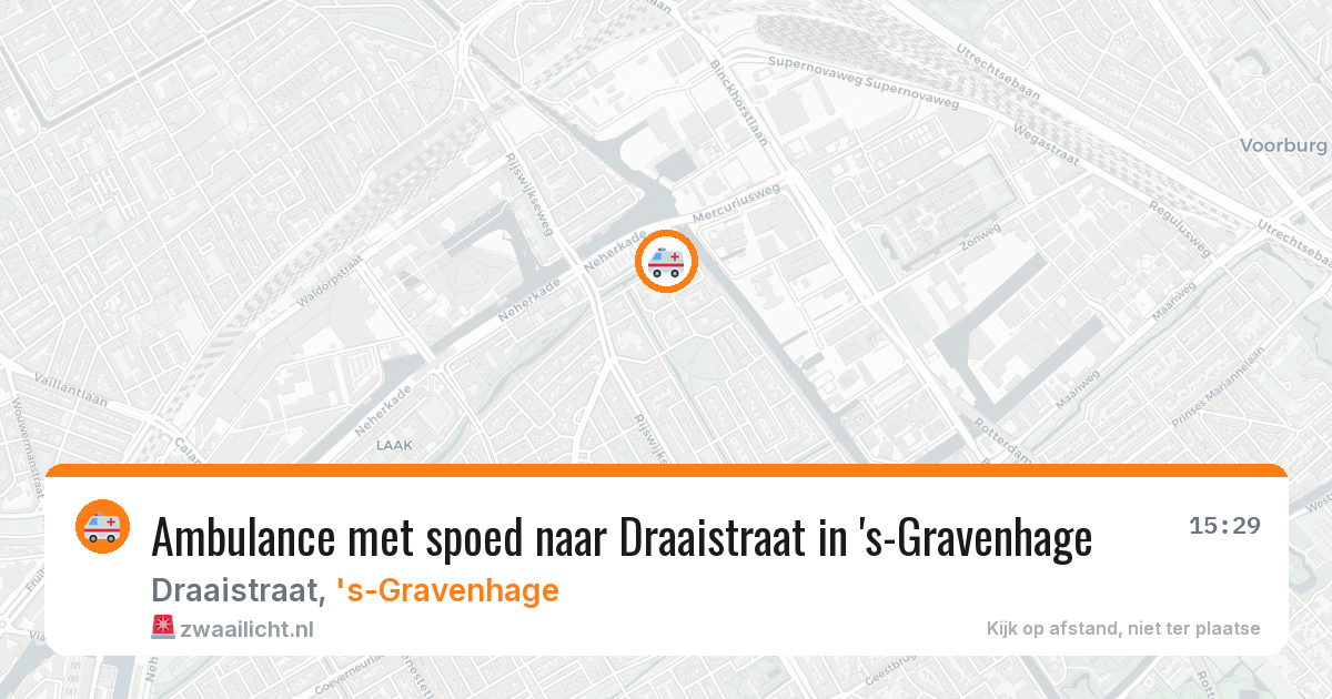 Ambulance met spoed naar Draaistraat in 's-Gravenhage — 6 apr 2026