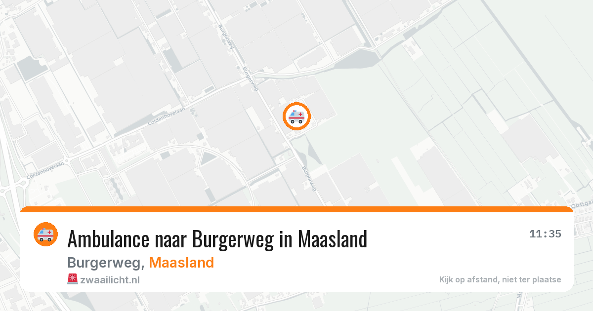 Ambulance naar Burgerweg in Maasland — 25 jun 2026