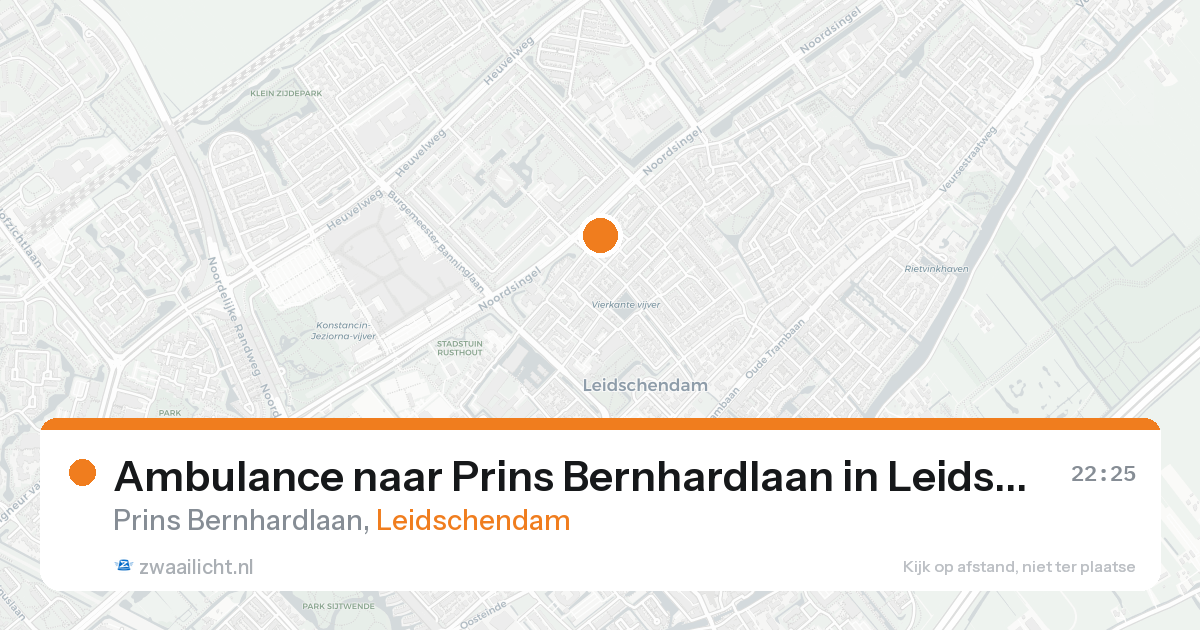 Ambulance naar Prins Bernhardlaan in Leidschendam — 23 aug 2026