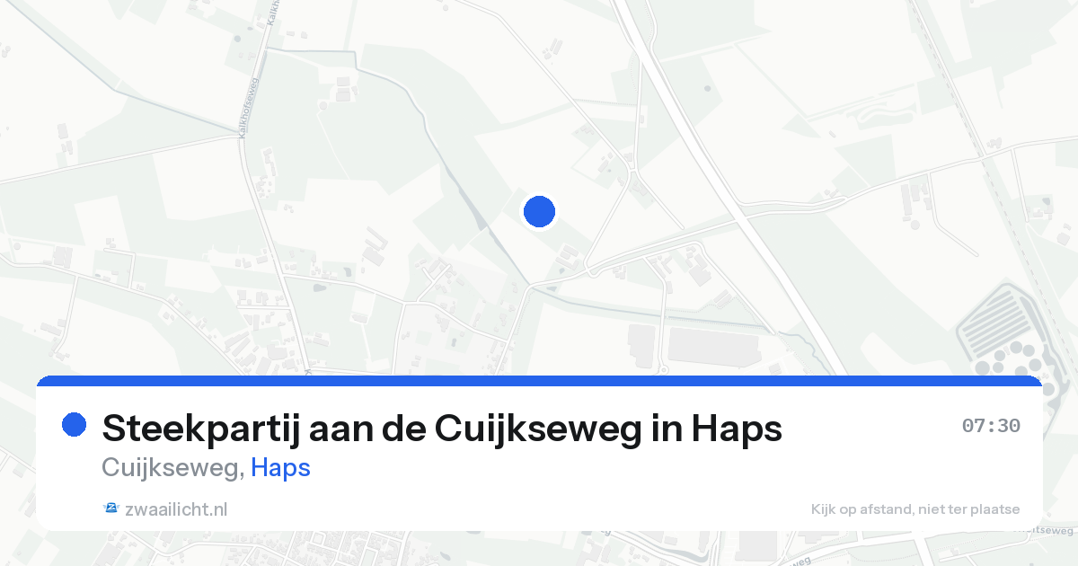 Steekpartij aan de Cuijkseweg in Haps — 14 aug 2026