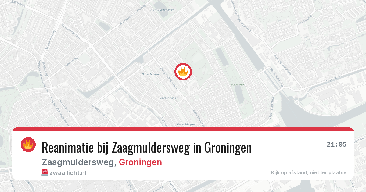 Reanimatie bij Zaagmuldersweg in Groningen — 3 aug 2026