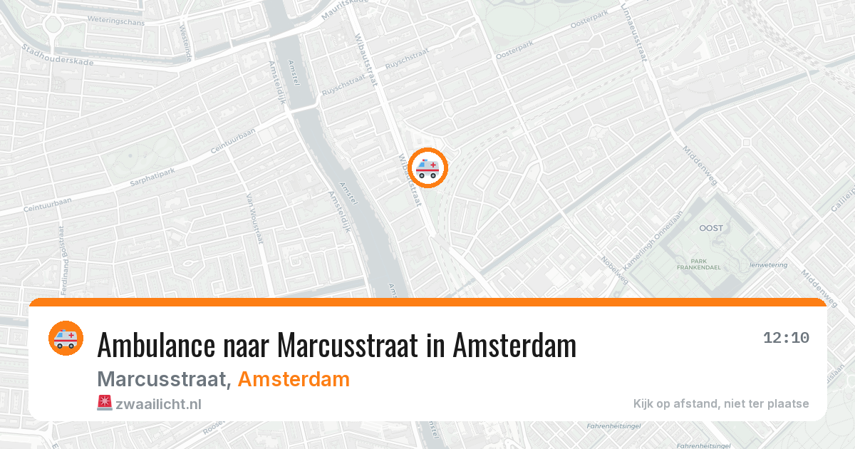 Ambulance naar Marcusstraat in Amsterdam — 29 jun 2026
