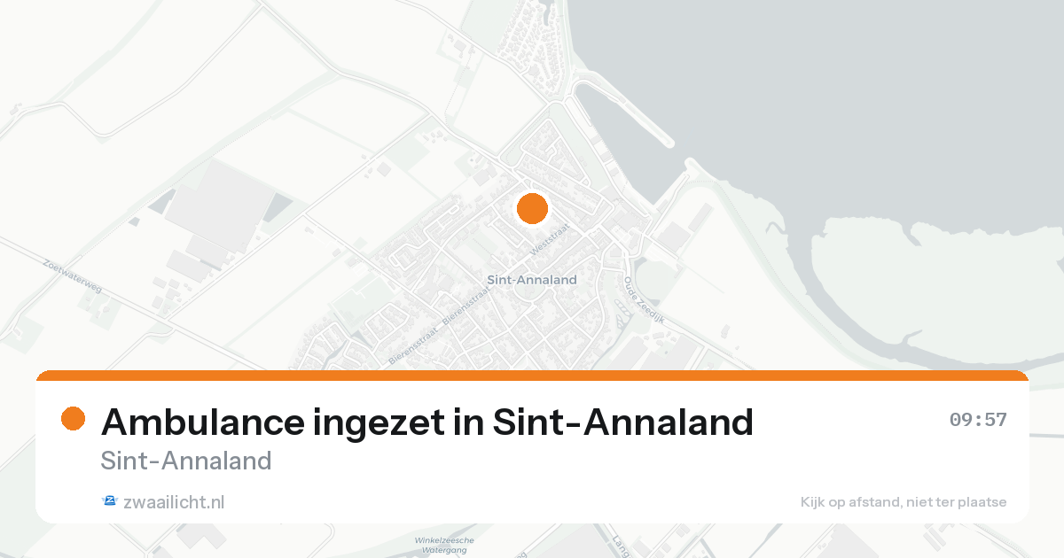 Ambulance ingezet in Sint-Annaland — 31 jan 2026