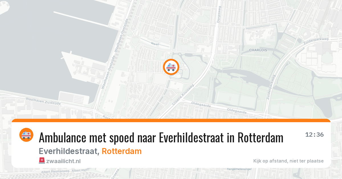 Ambulance met spoed naar Everhildestraat in Rotterdam — 28 jun 2026