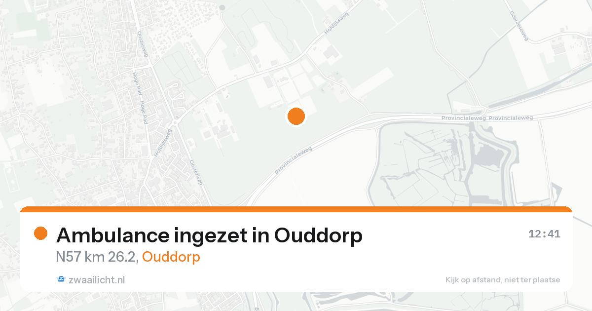 Ambulance ingezet in Ouddorp — 19 aug 2026