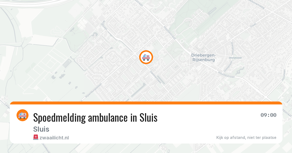 Spoedmelding ambulance in Sluis — 23 jan 2026