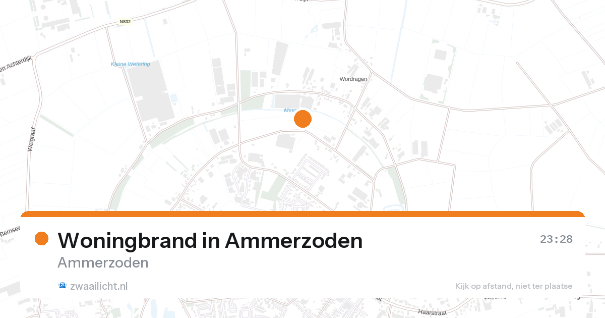Woningbrand in Ammerzoden — 26 aug 2026