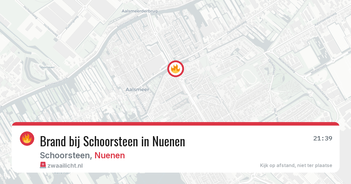 Brand bij Schoorsteen in Nuenen — 9 jun 2026