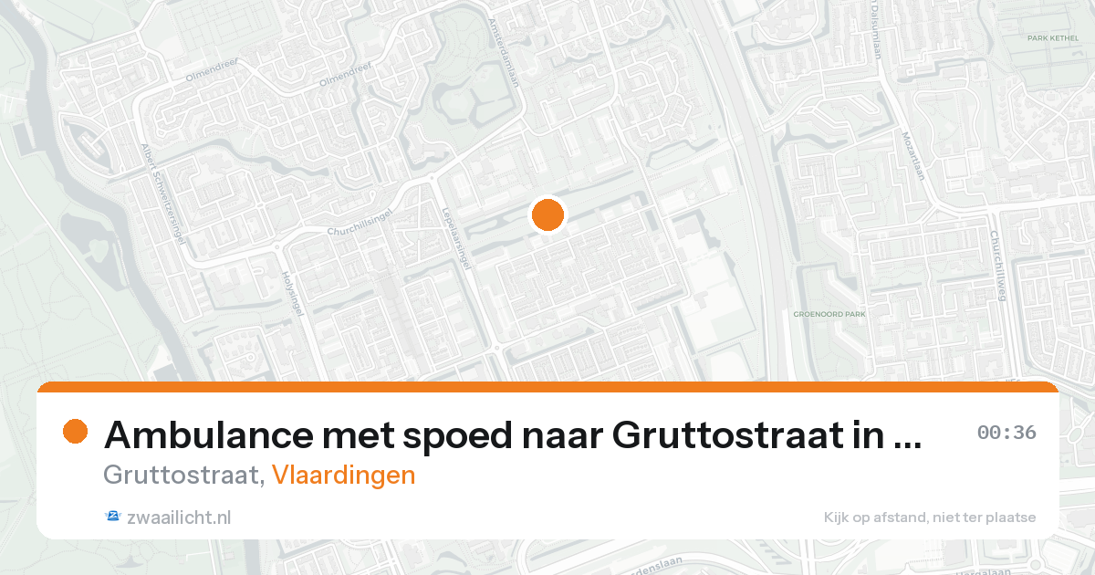 Ambulance met spoed naar Gruttostraat in Vlaardingen — 7 feb 2026