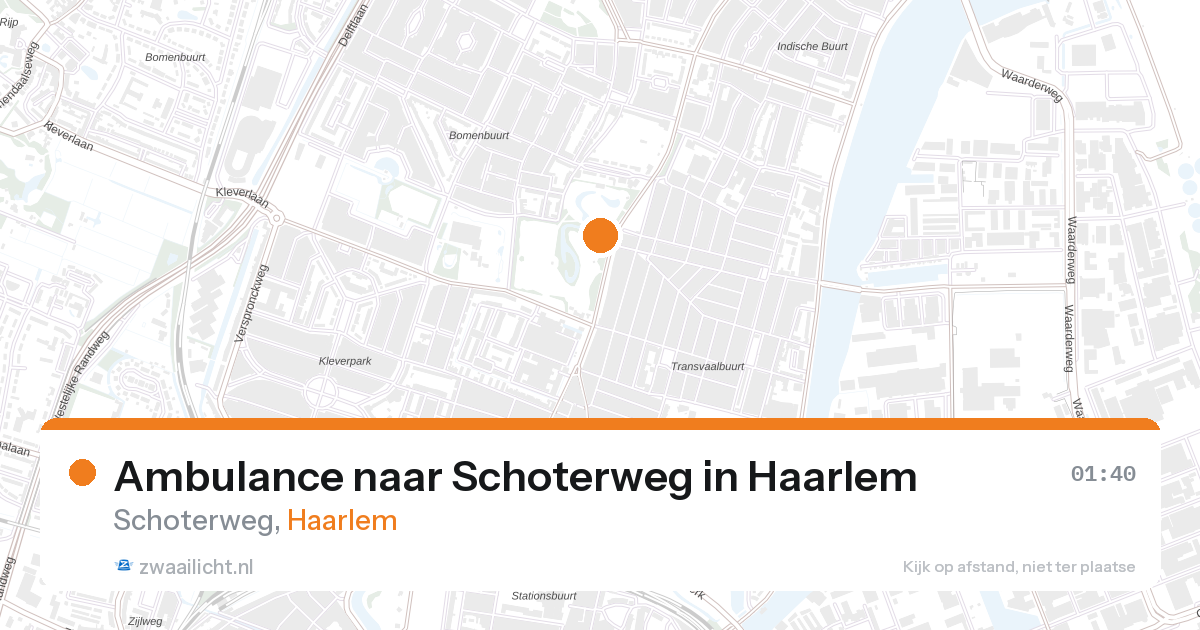 Ambulance naar Schoterweg in Haarlem — 27 aug 2026