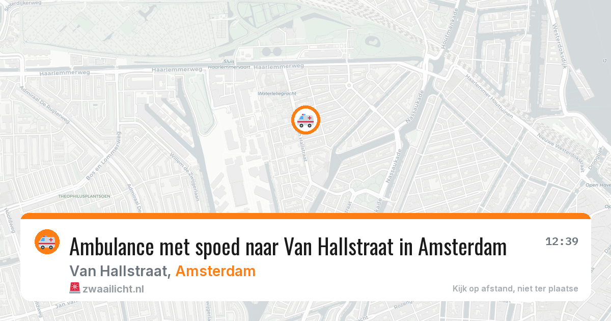 Ambulance met spoed naar Van Hallstraat in Amsterdam — 21 apr 2026