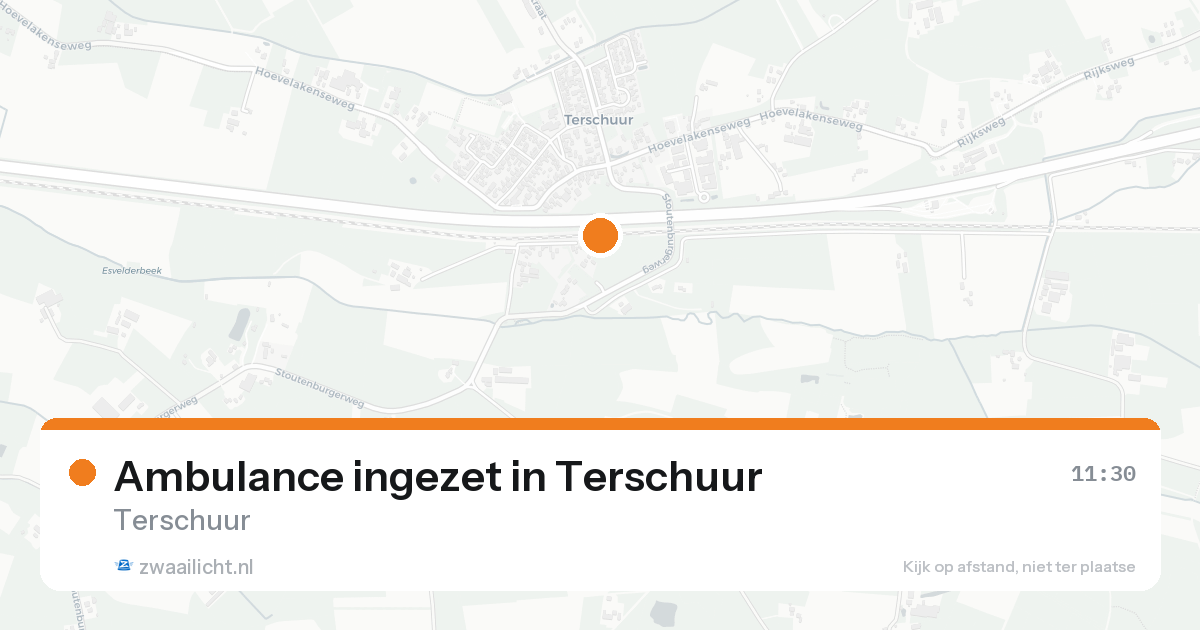 Ambulance ingezet in Terschuur — 14 aug 2026