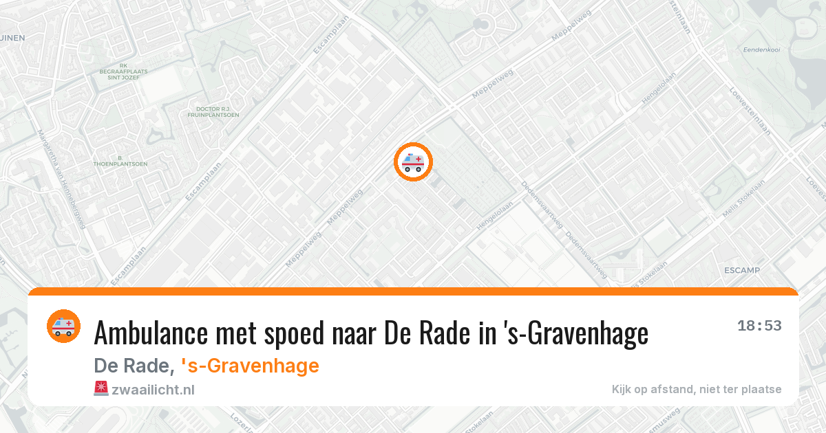 Ambulance met spoed naar De Rade in 's-Gravenhage — 8 mei 2026