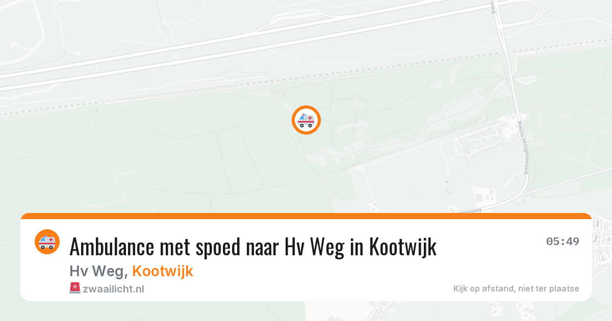 Ambulance met spoed naar Hv Weg in Kootwijk — 12 jul 2026