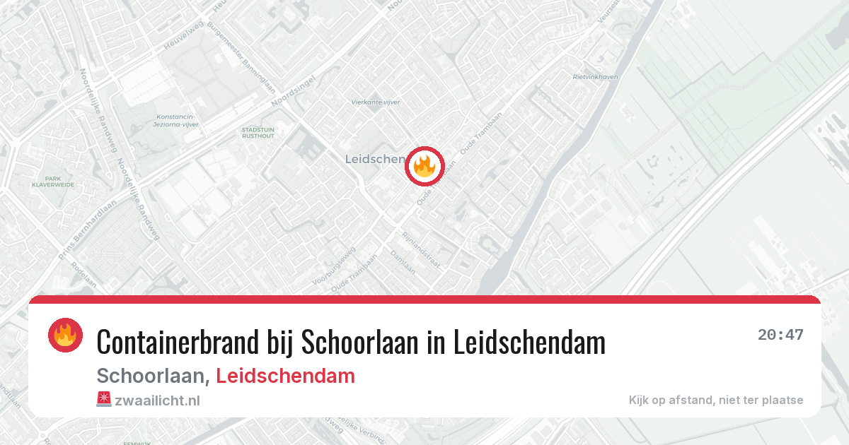 Containerbrand bij Schoorlaan in Leidschendam — 5 mei 2026