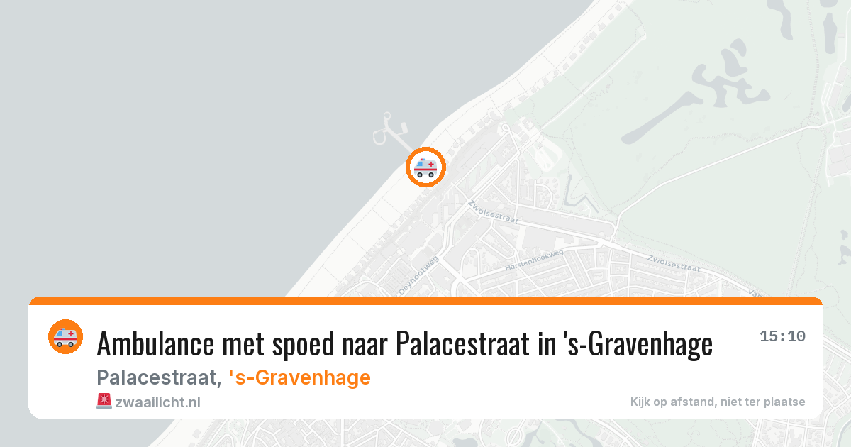 Ambulance met spoed naar Palacestraat in 's-Gravenhage — 11 jun 2026