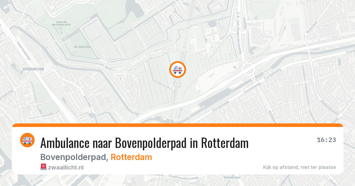 Ambulance naar Bovenpolderpad in Rotterdam — 1 apr 2026