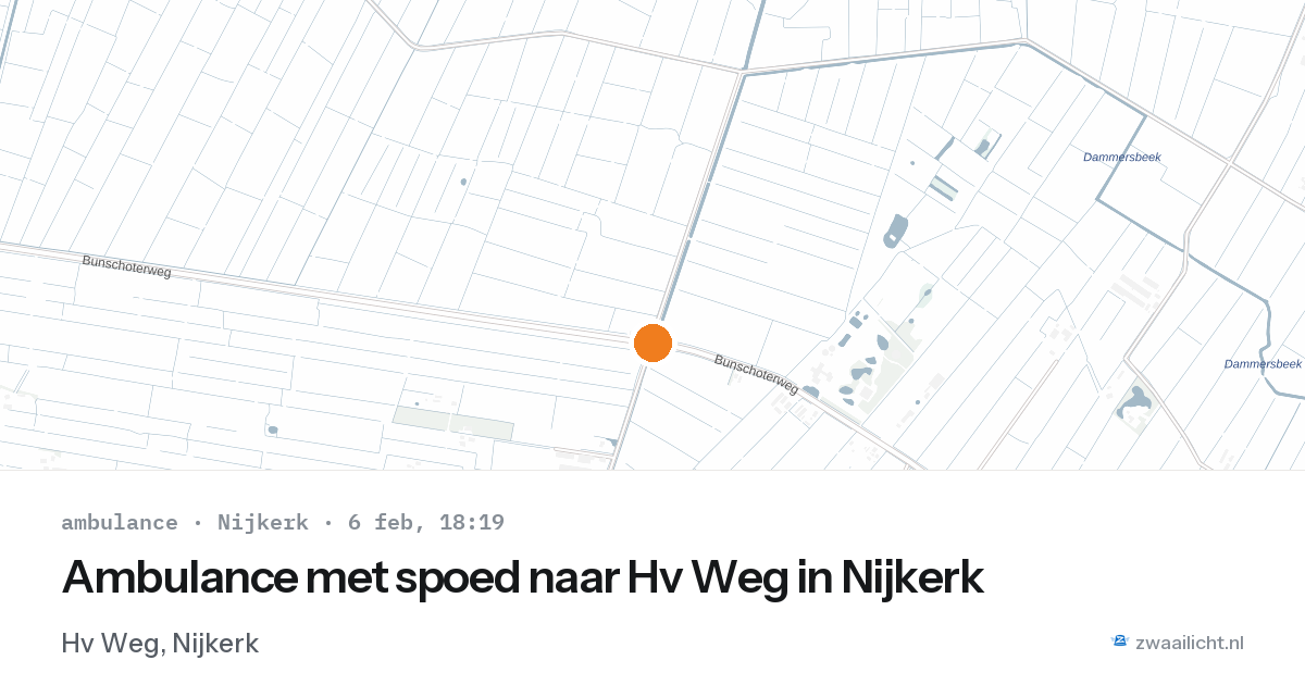 Ambulance met spoed naar Hv Weg in Nijkerk — 6 feb 2026