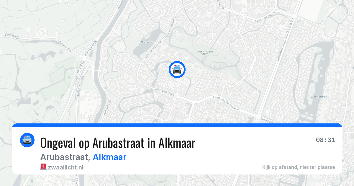 Ongeval op Arubastraat in Alkmaar — 26 mei 2026