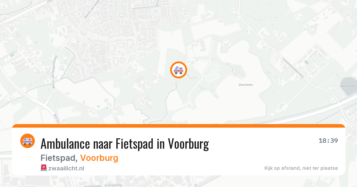 Ambulance naar Fietspad in Voorburg — 5 aug 2026