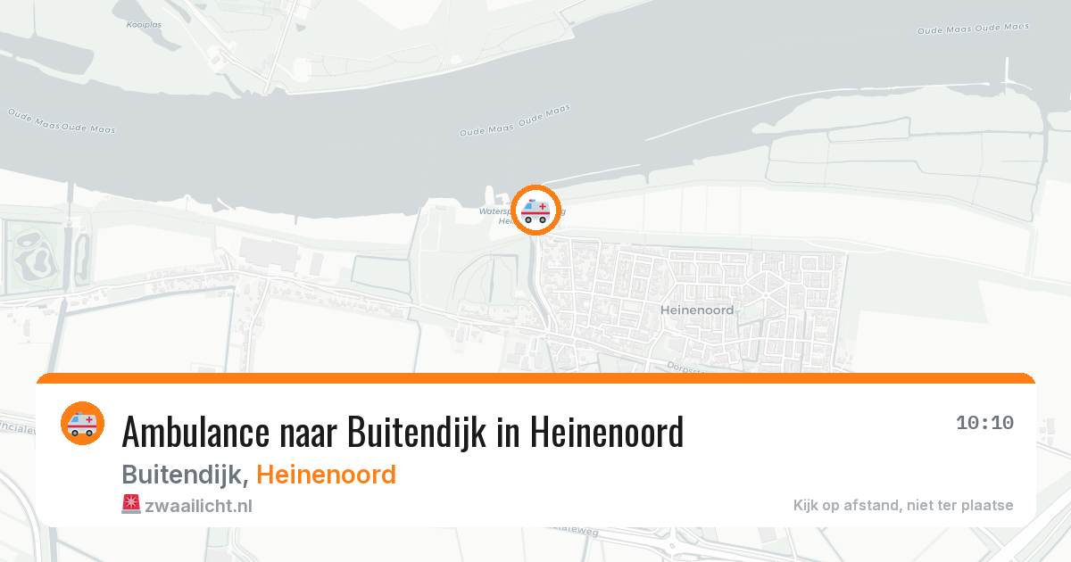 Ambulance naar Buitendijk in Heinenoord — 6 jul 2026