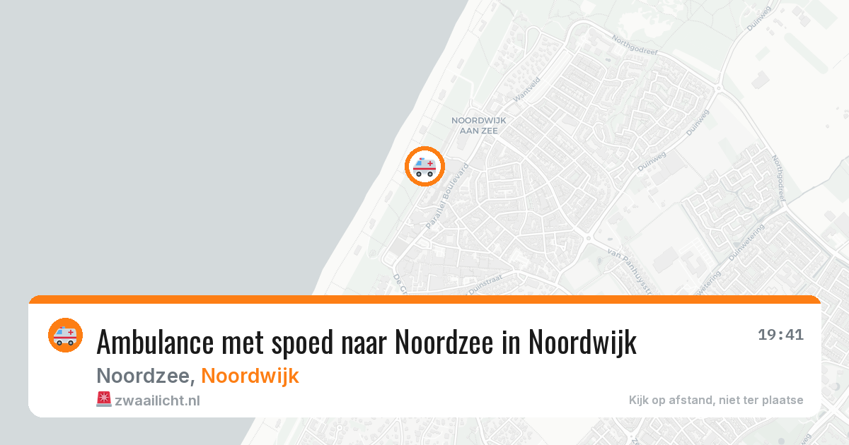 Ambulance met spoed naar Noordzee in Noordwijk — 3 jun 2026