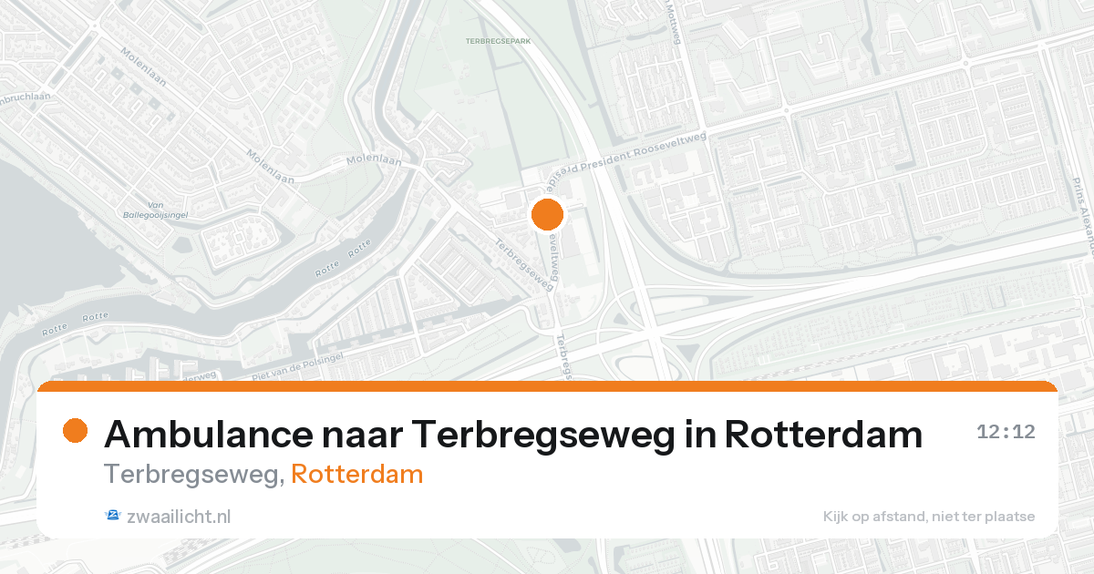 Ambulance naar Terbregseweg in Rotterdam — 10 jul 2026