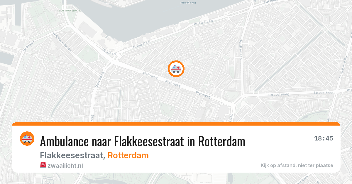Ambulance naar Flakkeesestraat in Rotterdam — 4 aug 2026