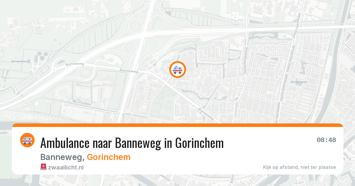 Ambulance naar Banneweg in Gorinchem — 11 aug 2026
