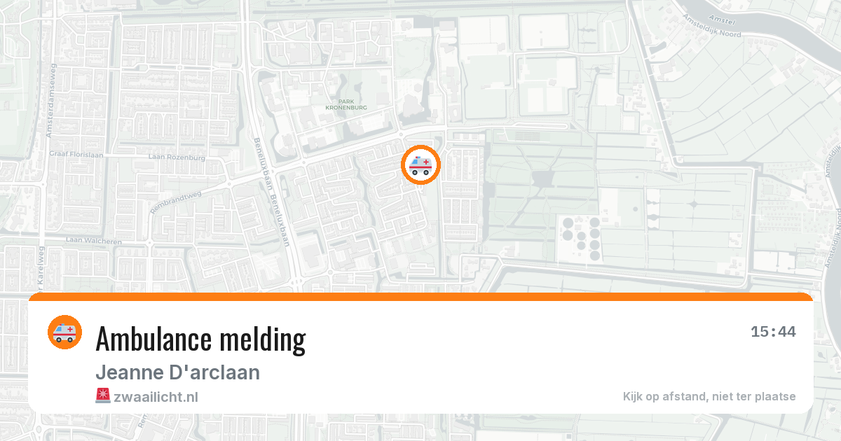 Ambulance melding — 27 jun 2026