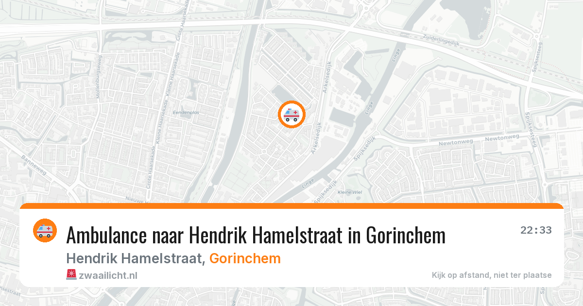 Ambulance naar Hendrik Hamelstraat in Gorinchem — 29 jan 2026