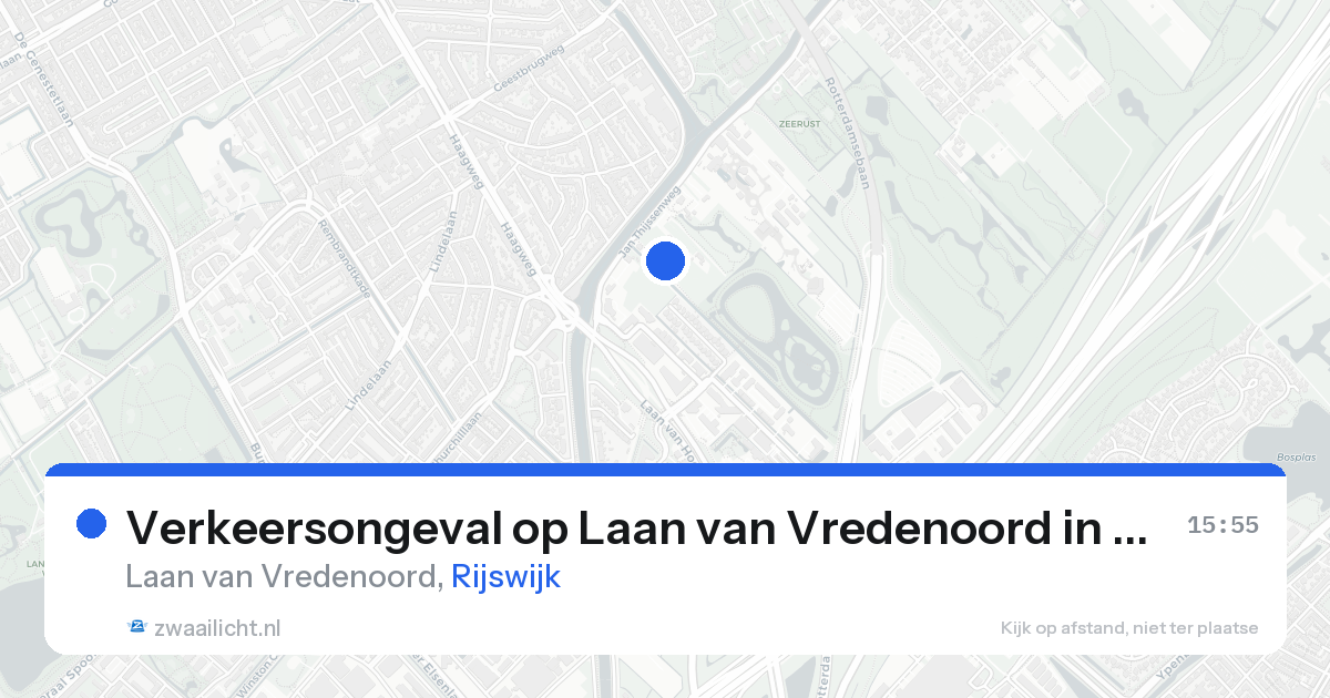 Verkeersongeval op Laan van Vredenoord in Rijswijk — 19 aug 2026