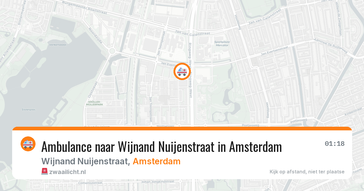 Ambulance naar Wijnand Nuijenstraat in Amsterdam — 12 mei 2026