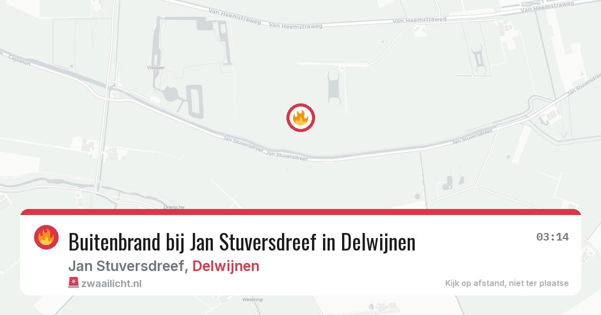 Buitenbrand bij Jan Stuversdreef in Delwijnen — 12 jul 2026