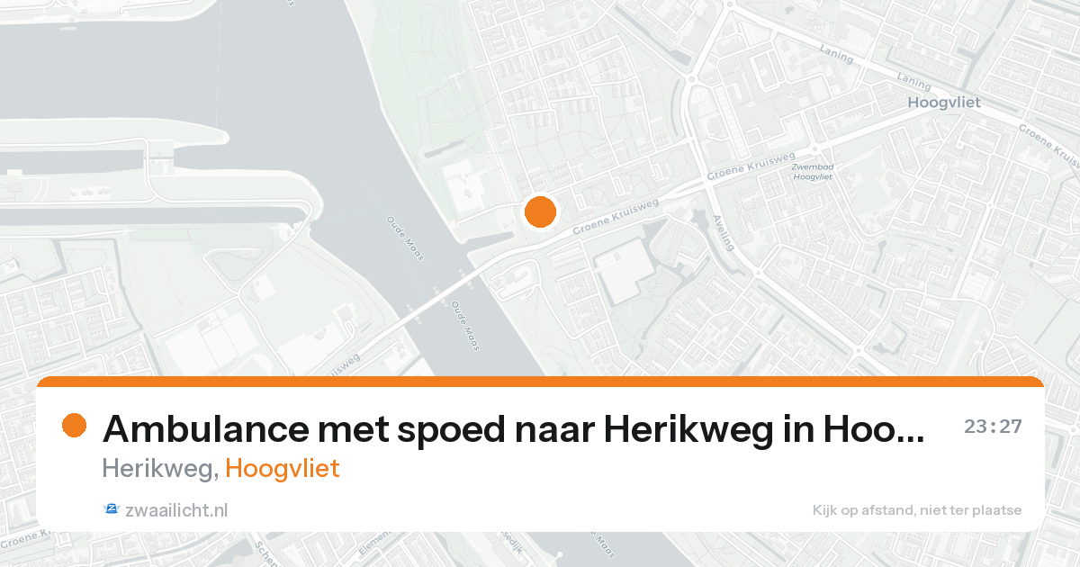 Ambulance met spoed naar Herikweg in Hoogvliet — 30 mei 2026