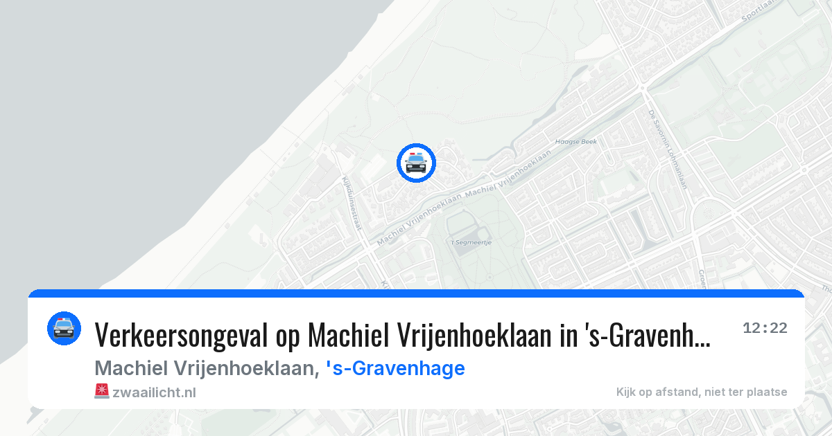 Verkeersongeval op Machiel Vrijenhoeklaan in 's-Gravenhage — 15 mrt 2026