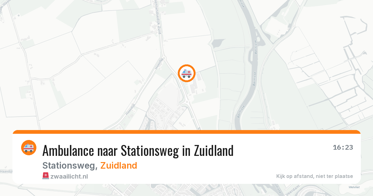 Ambulance naar Stationsweg in Zuidland — 31 mrt 2026