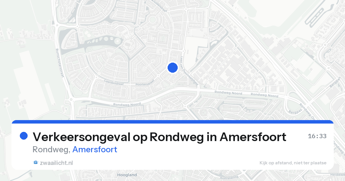 Verkeersongeval op Rondweg in Amersfoort — 24 aug 2026