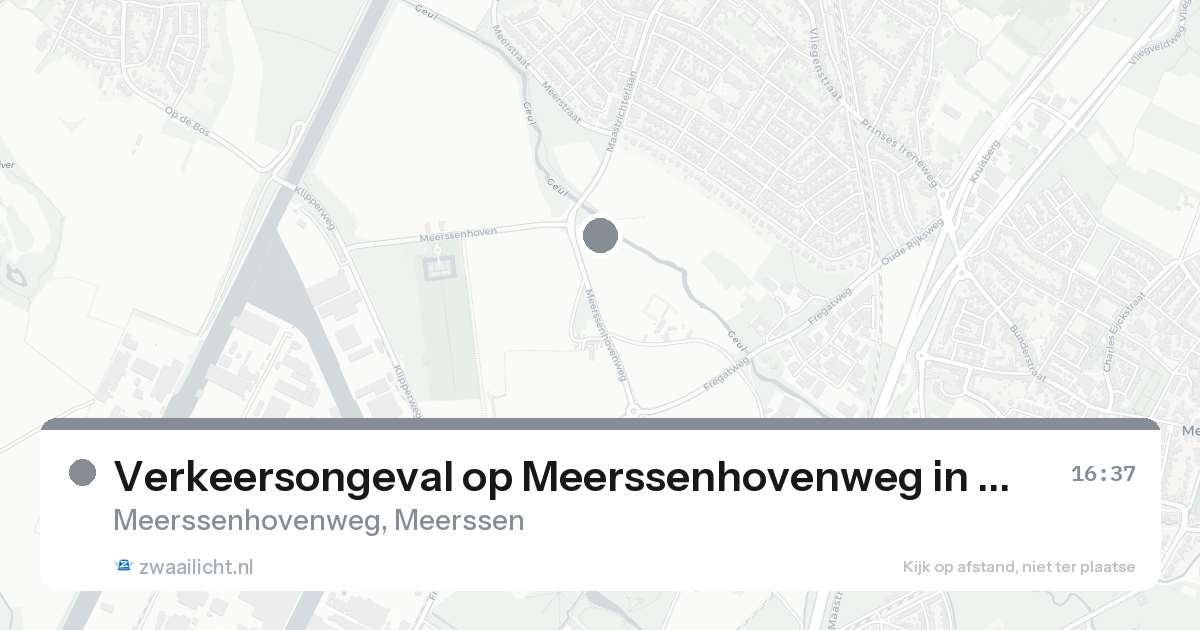 Verkeersongeval op Meerssenhovenweg in Meerssen — 11 aug 2026