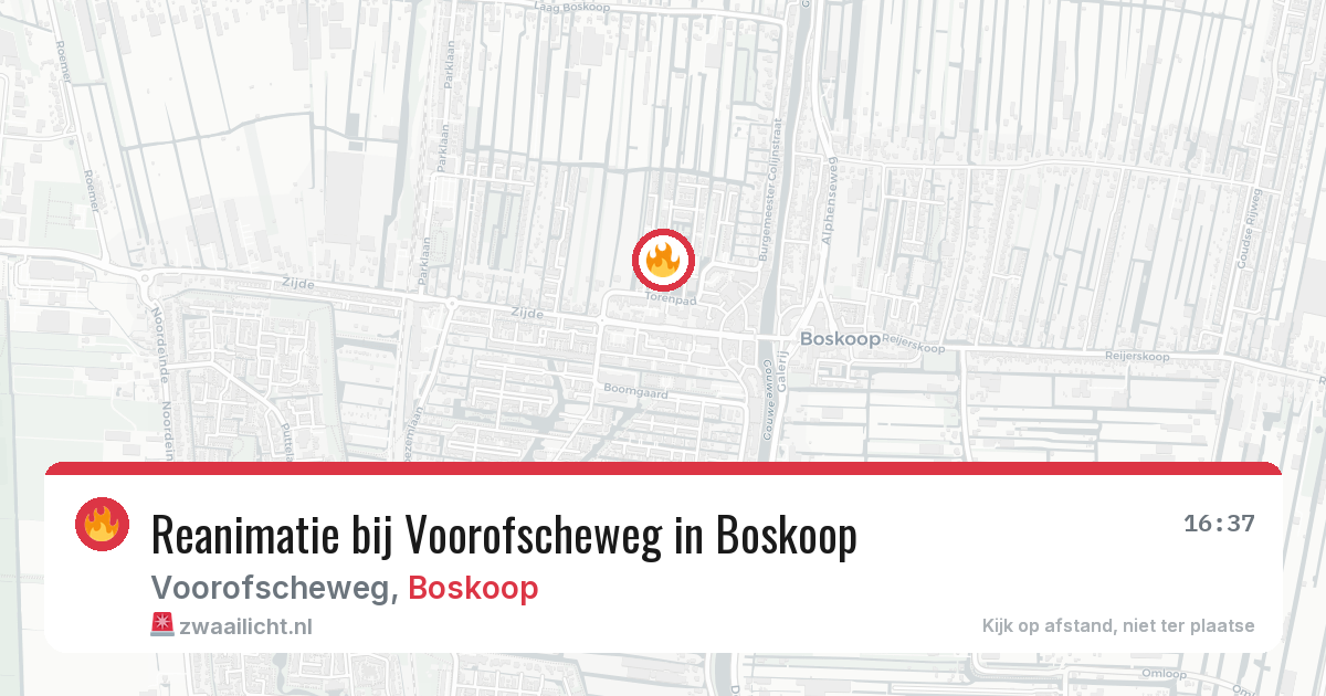 Reanimatie bij Voorofscheweg in Boskoop — 5 feb 2026