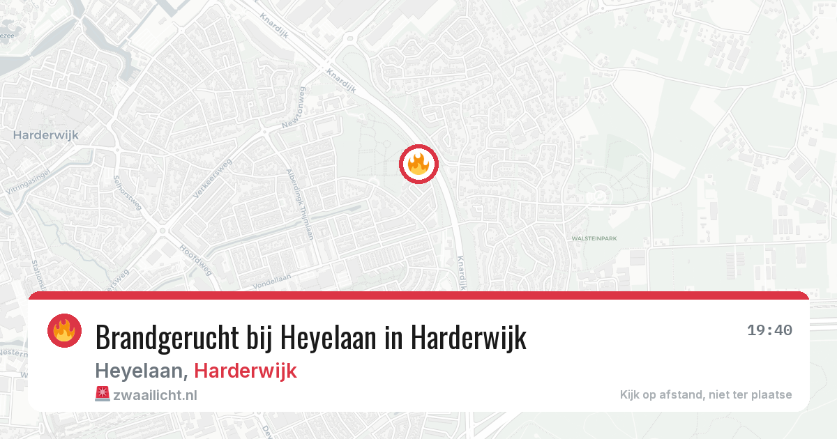 Brandgerucht bij Heyelaan in Harderwijk — 11 mei 2026
