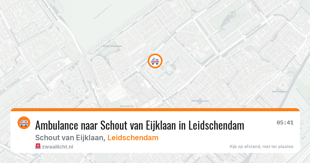 Ambulance naar Schout van Eijklaan in Leidschendam — 27 mrt 2026