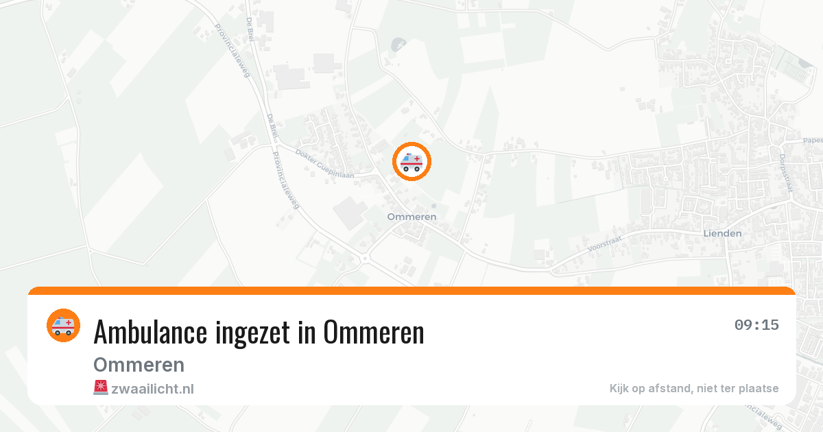 Ambulance ingezet in Ommeren — 14 jun 2026