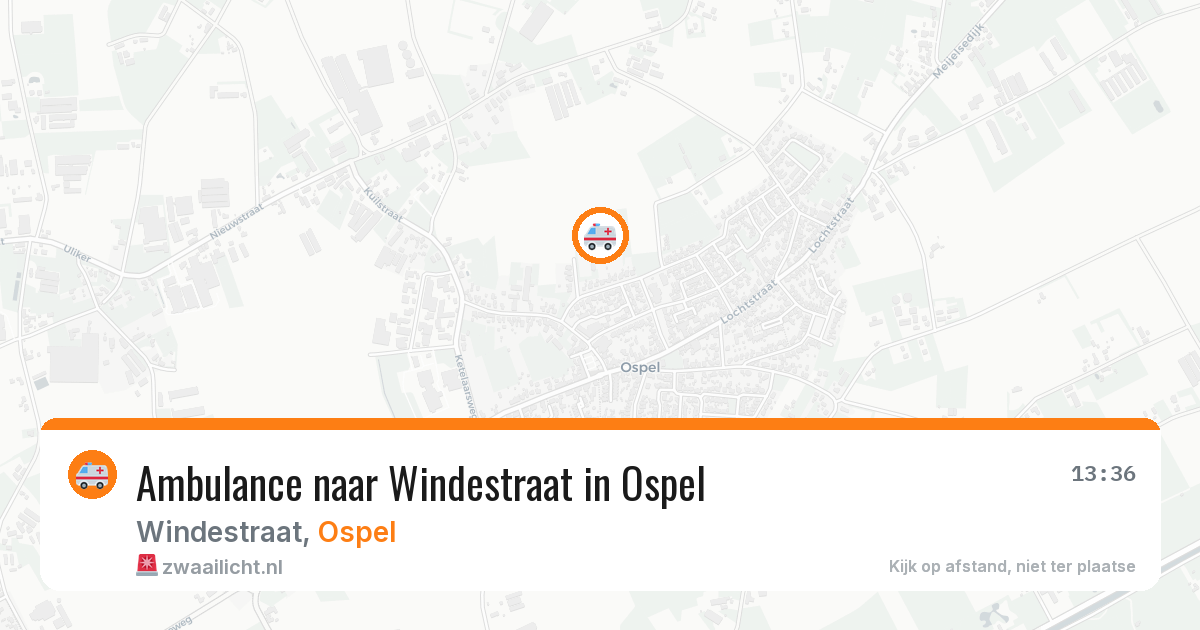 Ambulance naar Windestraat in Ospel — 1 mei 2026