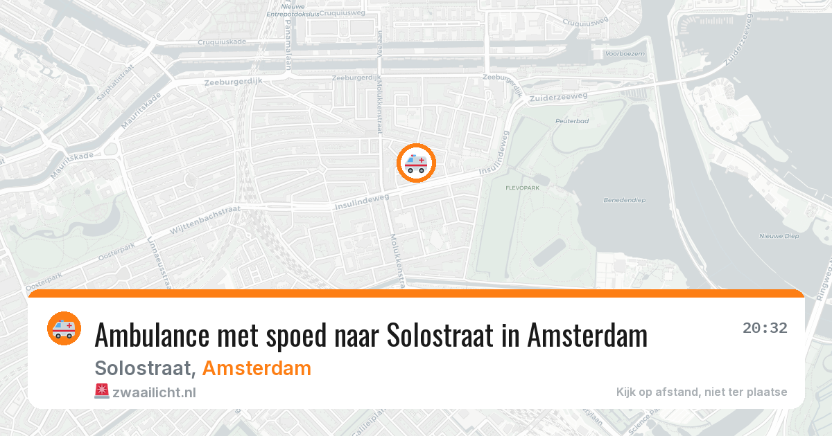 Ambulance met spoed naar Solostraat in Amsterdam — 27 mrt 2026