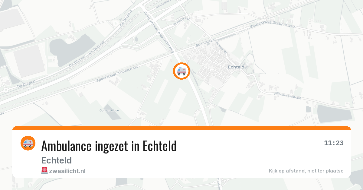 Ambulance ingezet in Echteld — 19 jul 2026