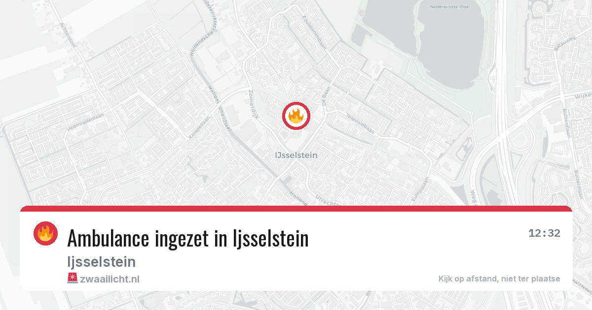 Ambulance ingezet in Ijsselstein — 19 apr 2026